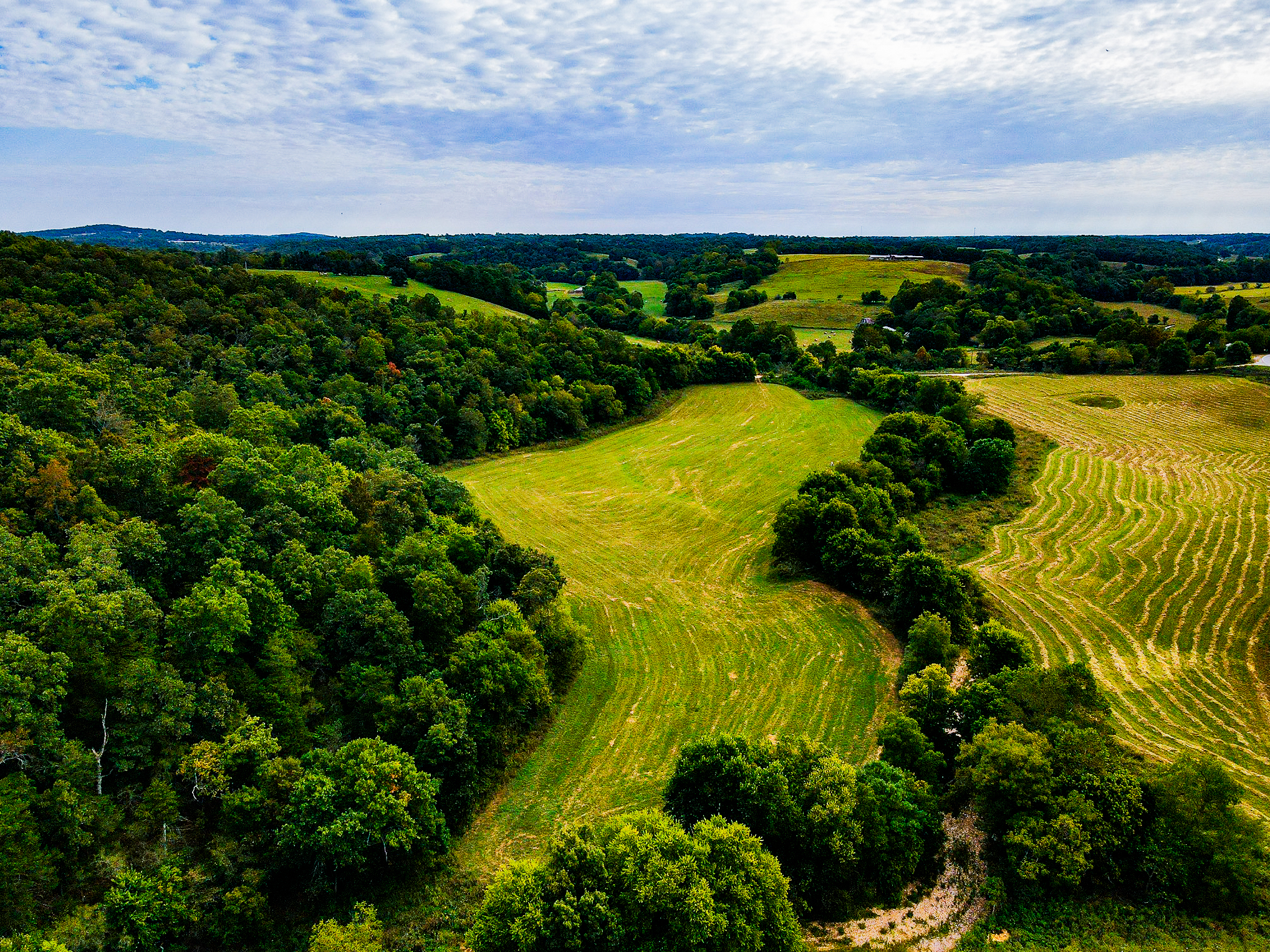 Drone land photography example