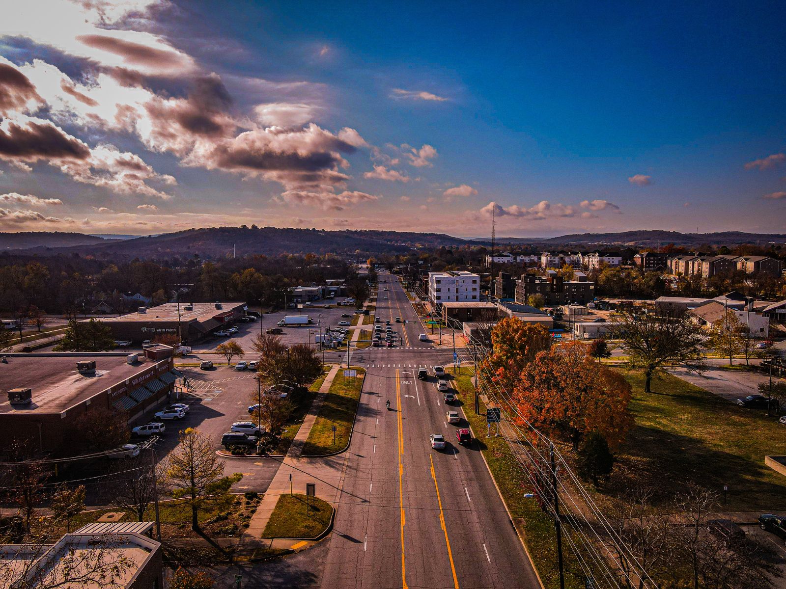 Drone media over Northwest Arkansas