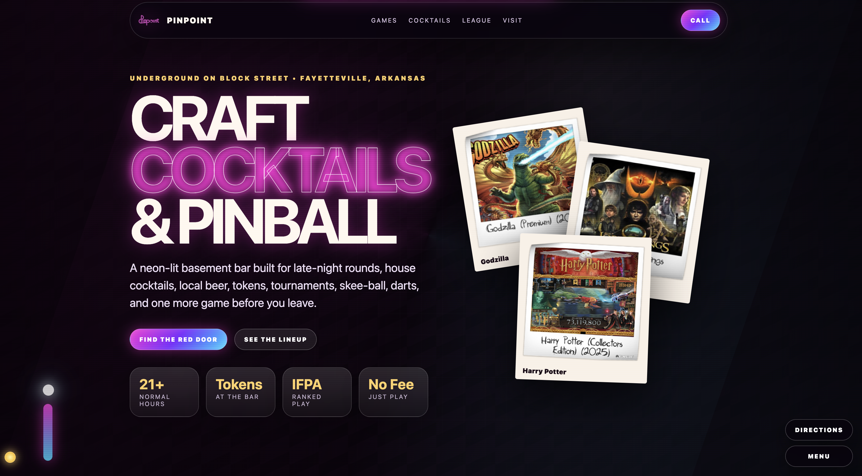 Pinpoint Fayetteville website preview