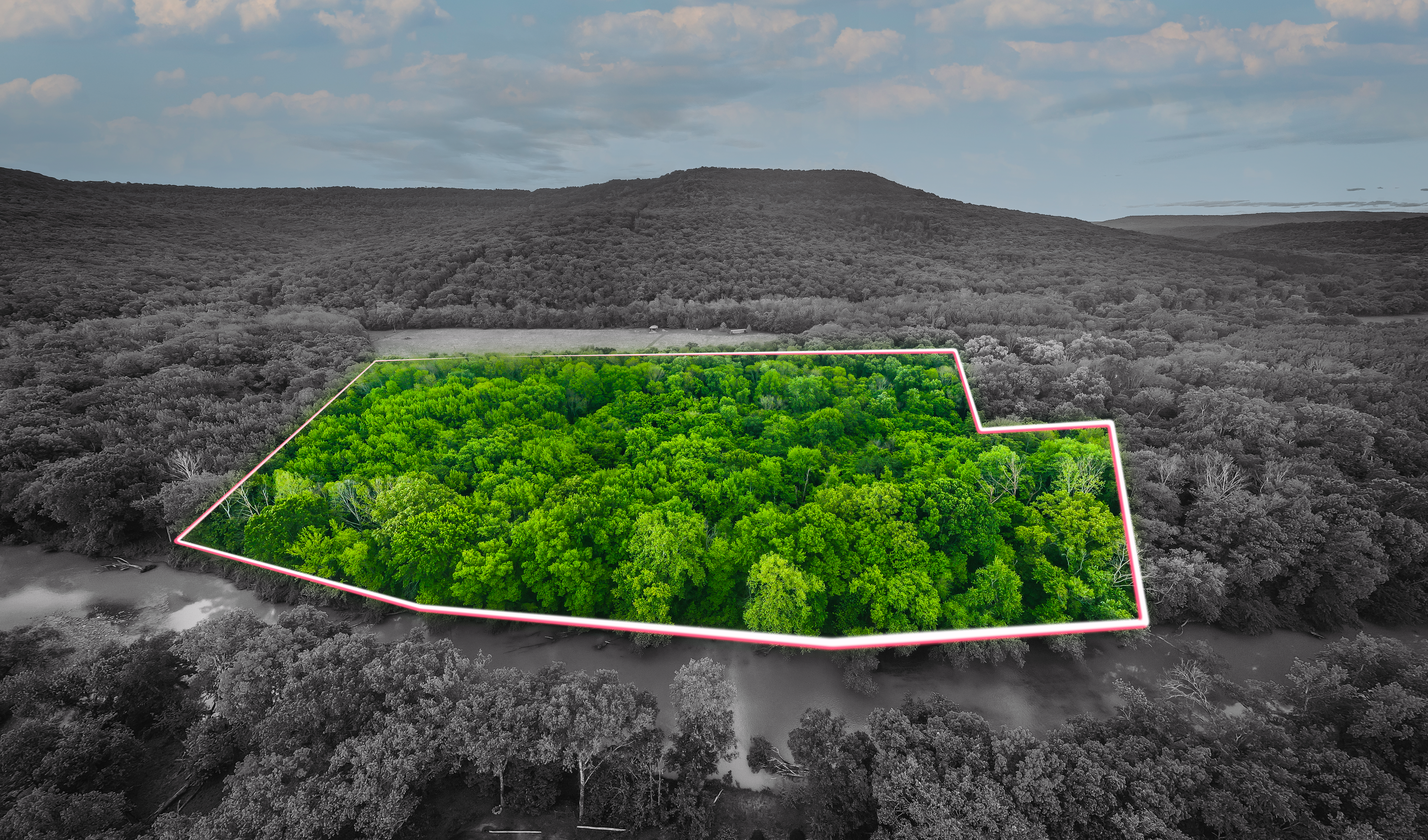 Drone boundary overlay example