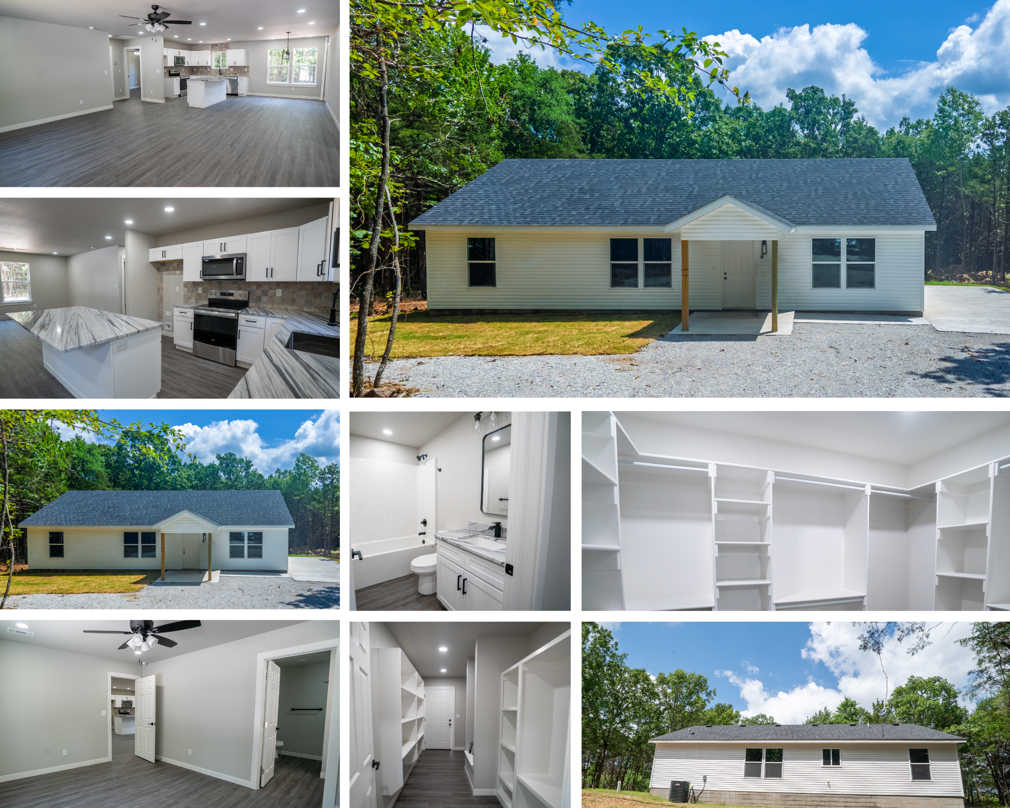 Residential HDR real estate photography collage