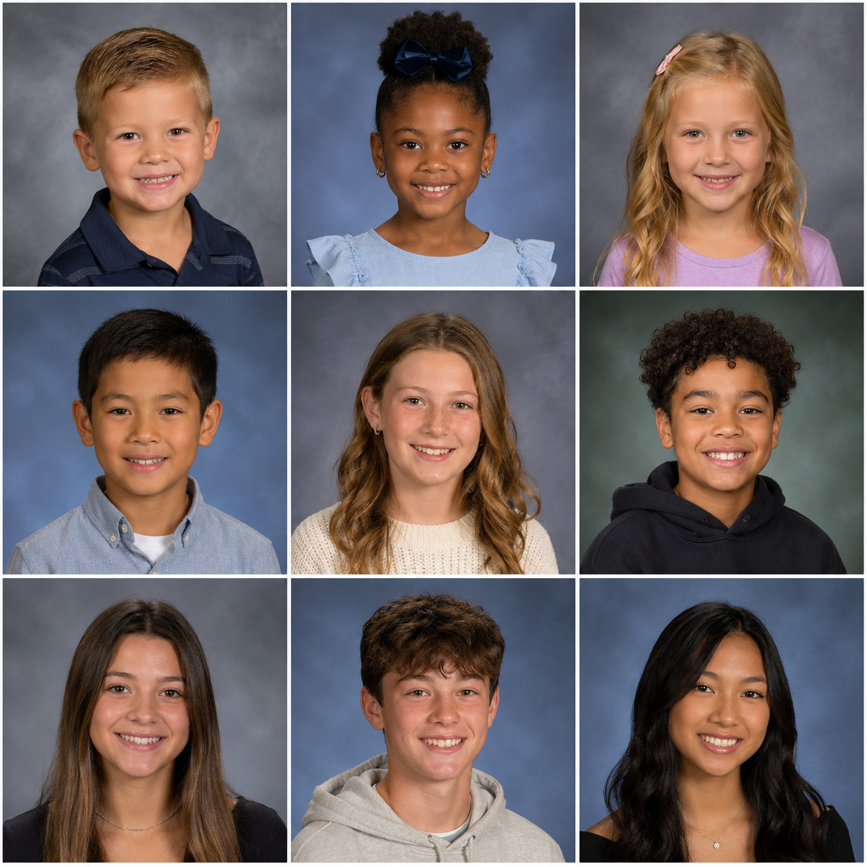 Students and siblings photographed by Dayframe